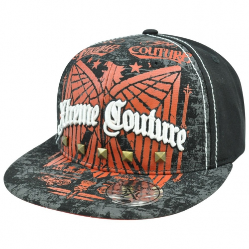 Xtreme Couture by Affliction Flat Bill Snapback Baseball Cap Black buy